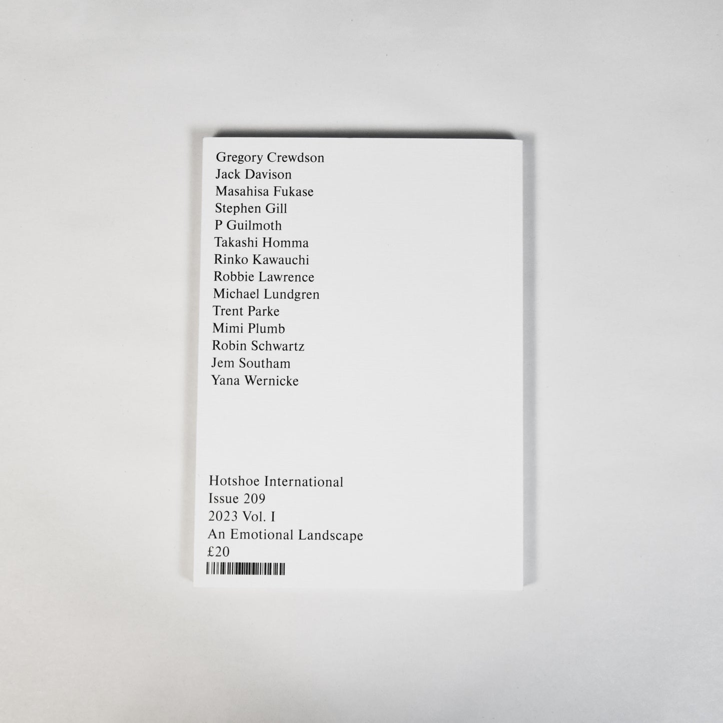 [Public Knowledge] 'Hotshoe' - An Emotional Landscape Issue 209. (2023)