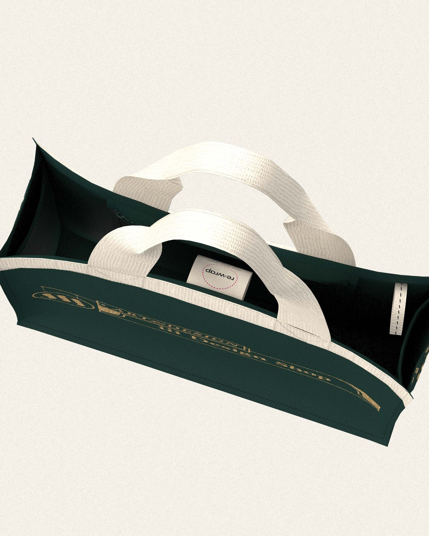 iii オリジナルロンドントートバッグ - ダークグリーン & ゴールド