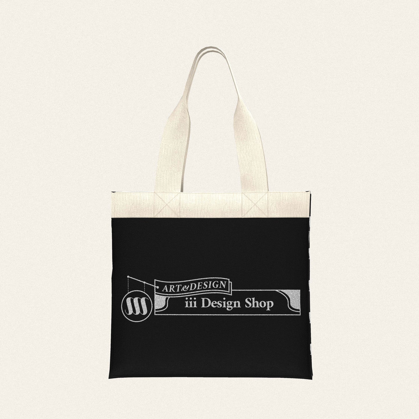 iii オリジナルロンドントートバッグ - ブラック & シルバー