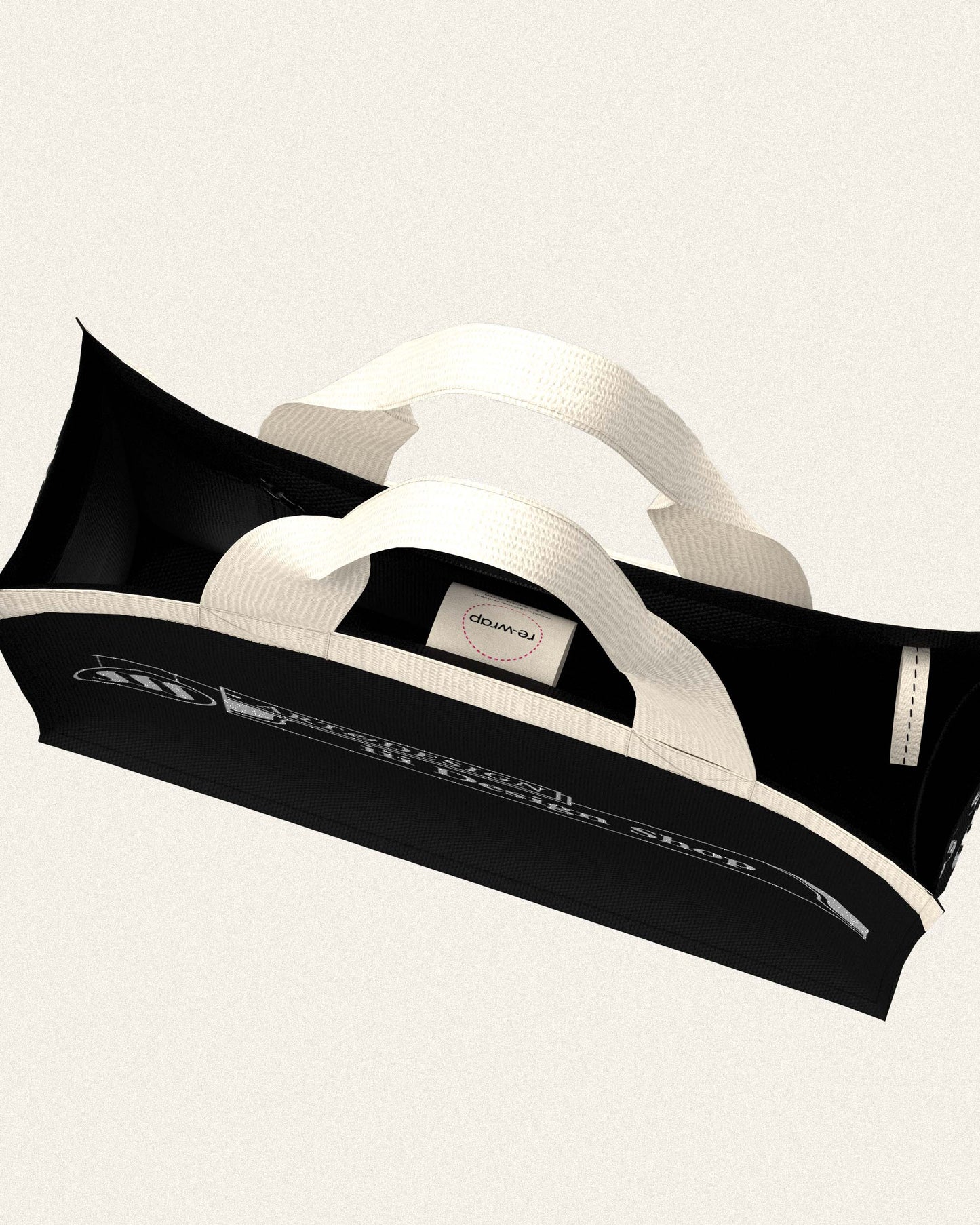 iii オリジナルロンドントートバッグ - ブラック & シルバー