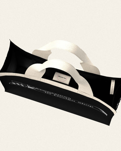 iii オリジナルロンドントートバッグ - ブラック & シルバー