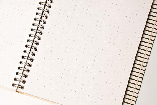 [NOTEM] NELA ネラ スパイラルリングノート ミディアム ドット - グリーン