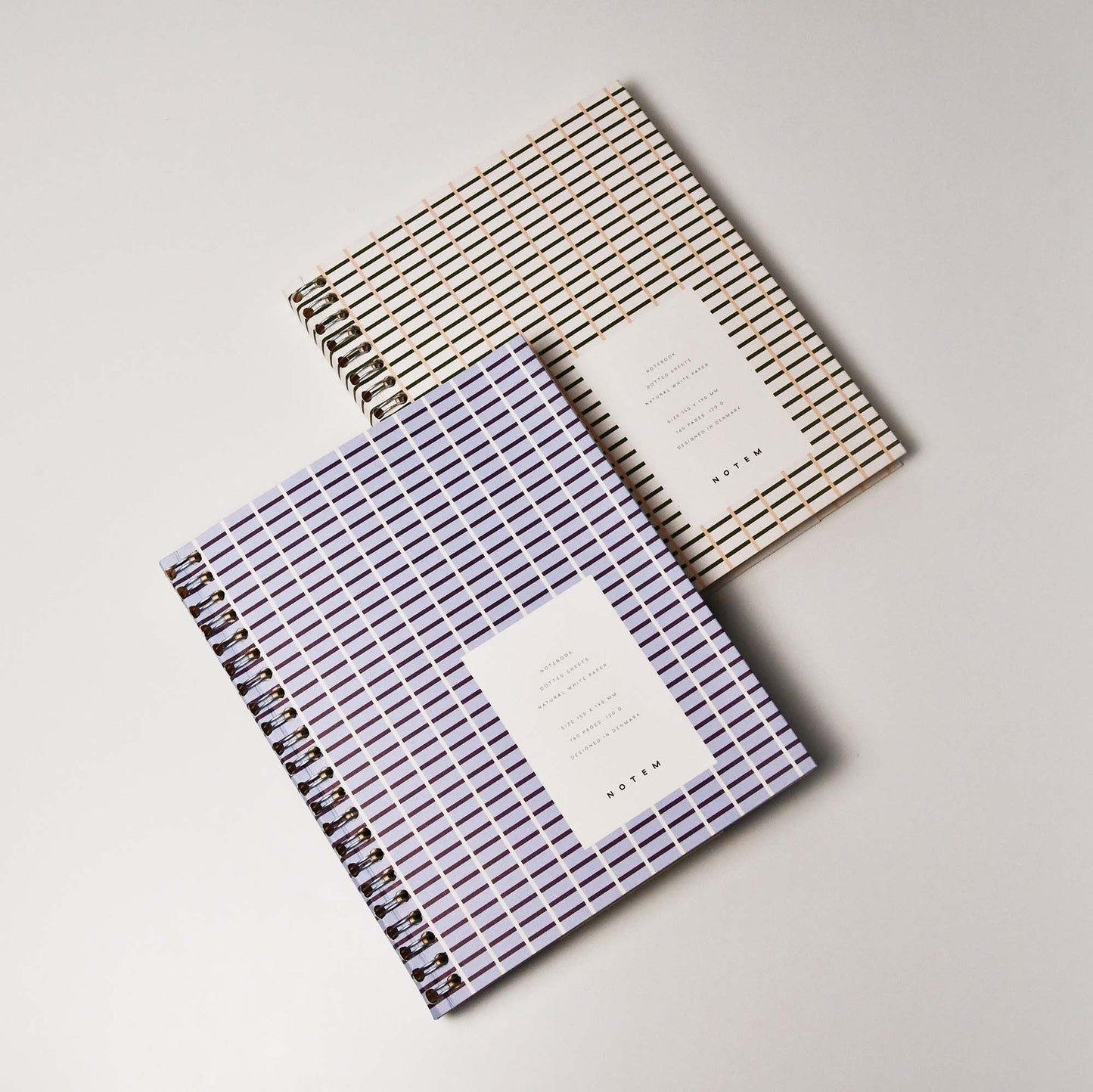 [NOTEM] NELA ネラ スパイラルリングノート ミディアム ドット - グリーン