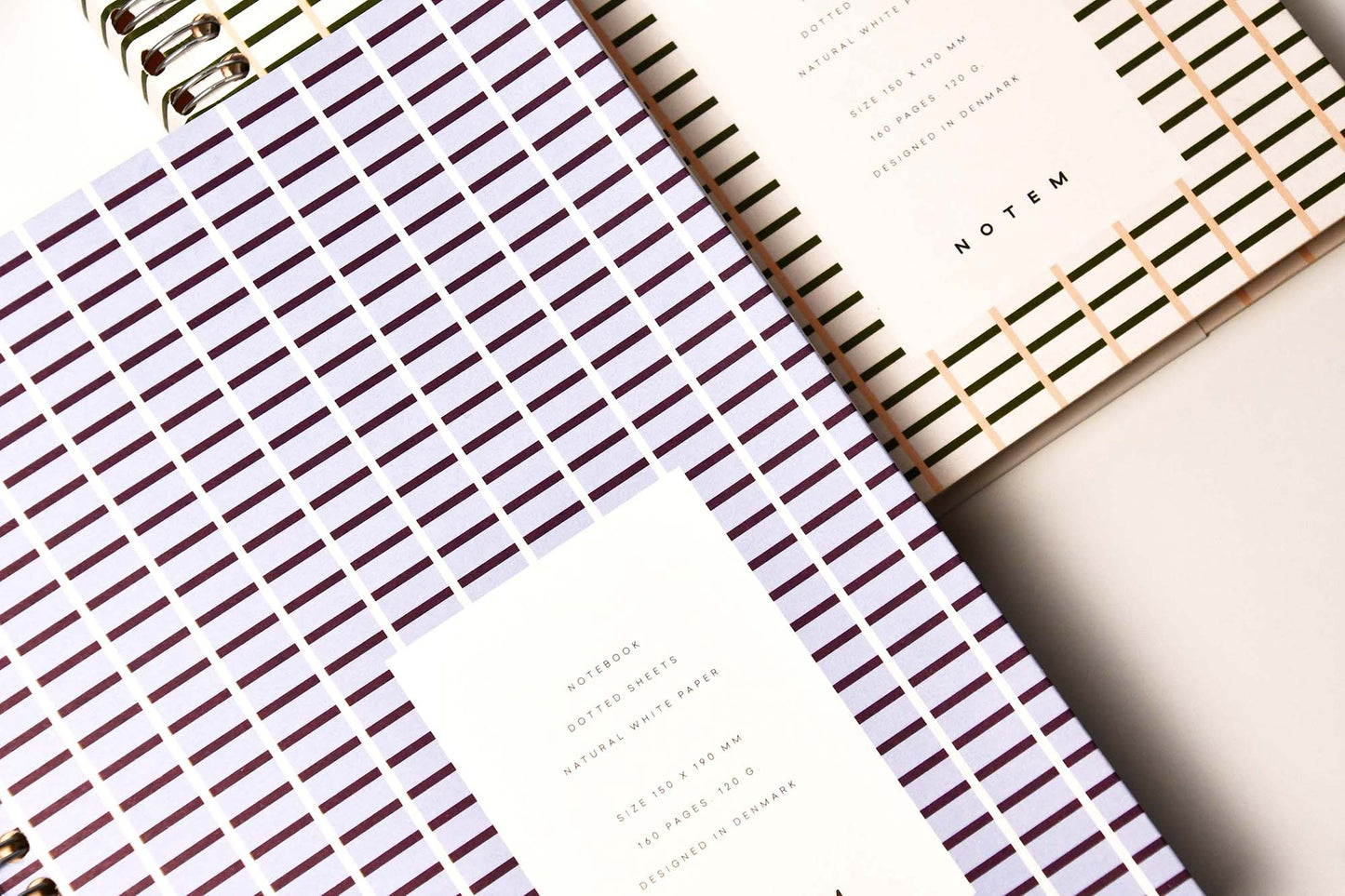 [NOTEM] NELA ネラ スパイラルリングノート ミディアム ドット - グリーン