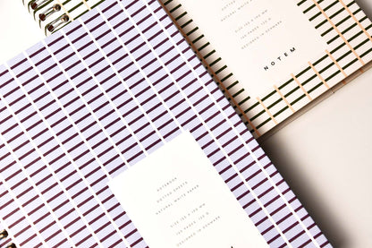 [NOTEM] NELA ネラ スパイラルリングノート ミディアム ドット - グリーン