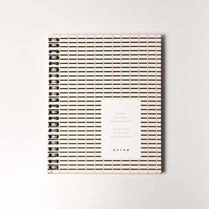 [NOTEM] NELA ネラ スパイラルリングノート ミディアム ドット - グリーン