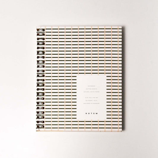 [NOTEM] NELA ネラ スパイラルリングノート ミディアム ドット - グリーン