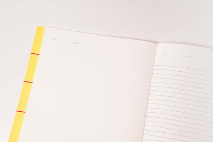 [NOTEM] UMA フラット ノート ラージ - イエローチェック