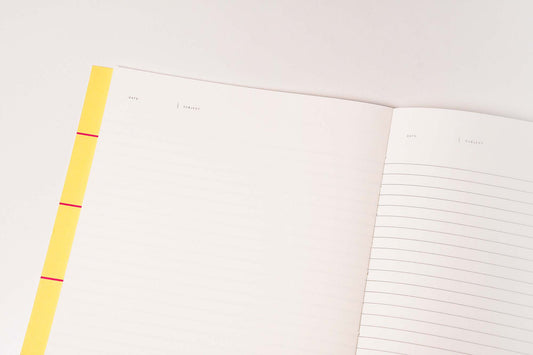 [NOTEM] UMA フラット ノート ラージ - イエローチェック