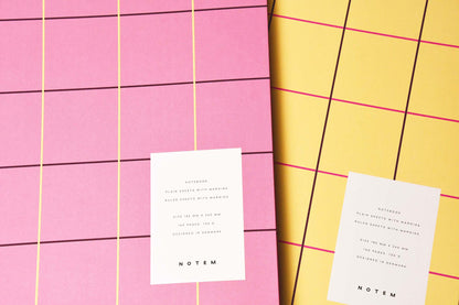 [NOTEM] UMA フラット ノート ラージ - イエローチェック