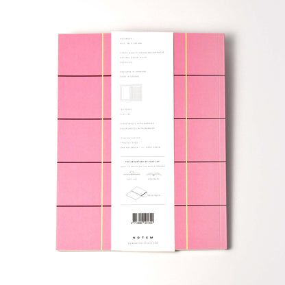 [NOTEM] UMA フラット ノート ラージ - ローズチェック