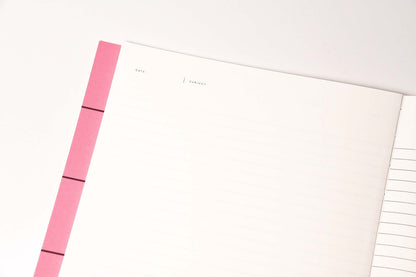 [NOTEM] UMA フラット ノート ラージ - ローズチェック