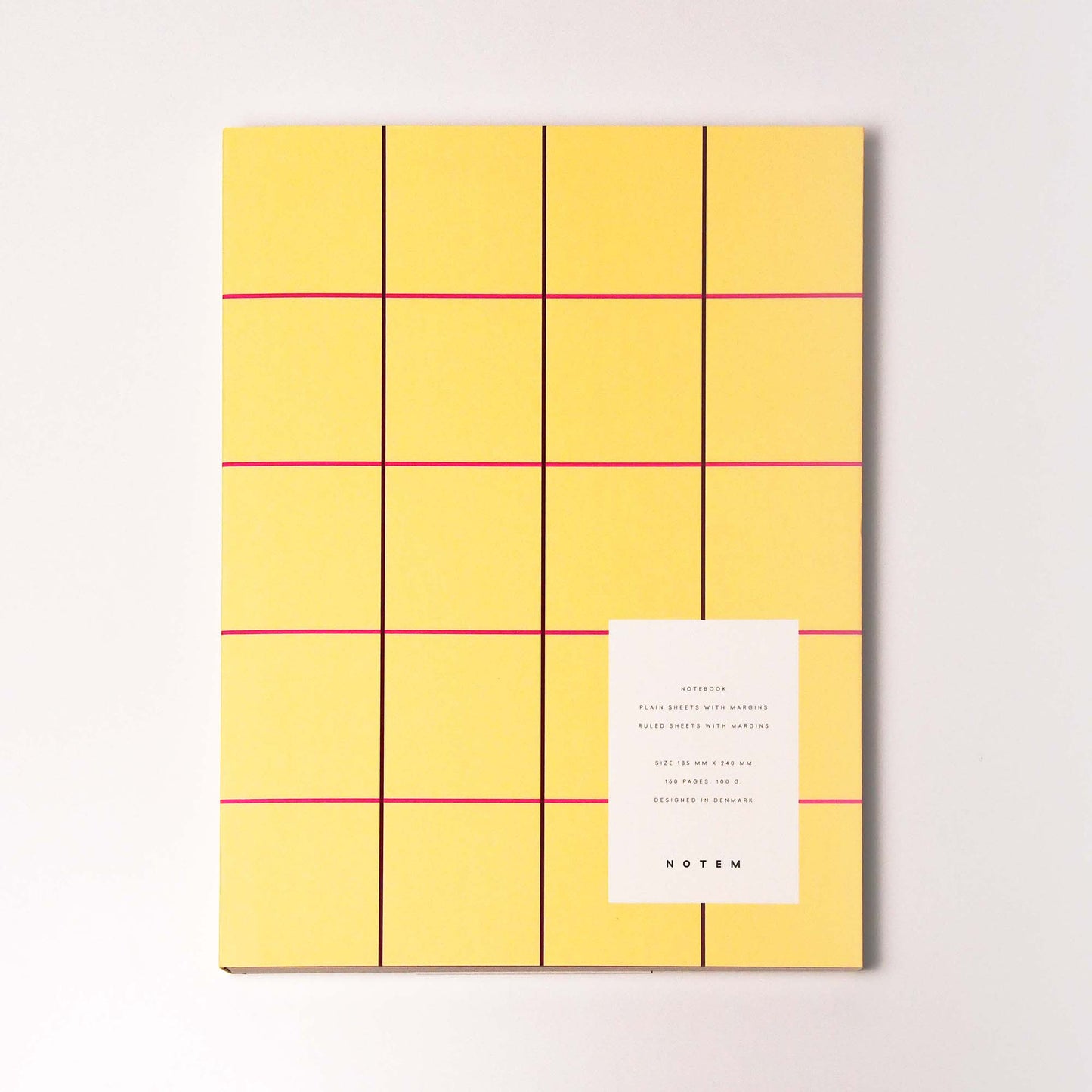 [NOTEM] UMA フラット ノート ラージ - イエローチェック