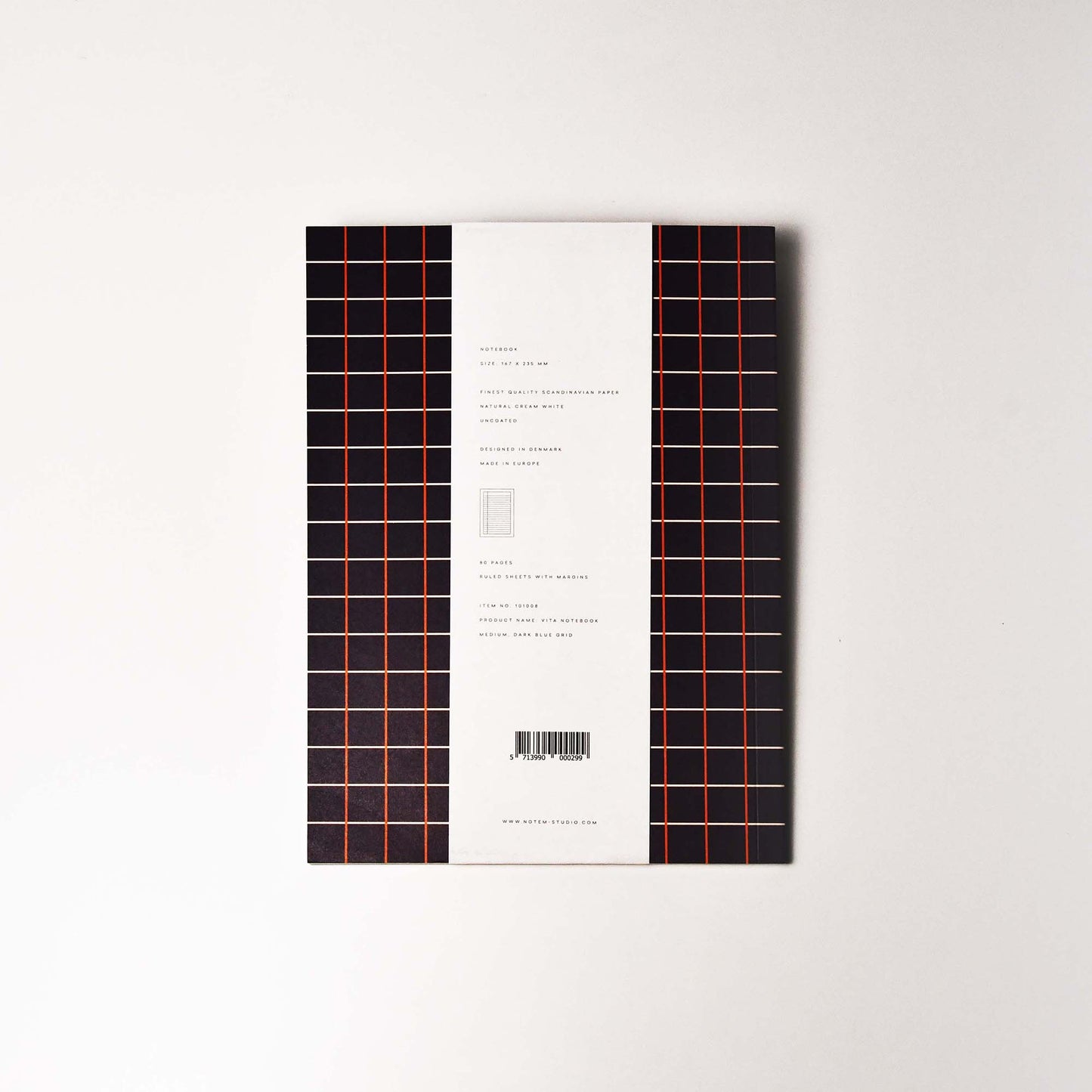 [NOTEM] VITA ソフトカバー ノート ミディアム - ネイビー